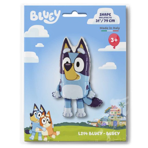 fólia BALÓNOVÝ PES BLUEY modrá dekorácia psíka NARODENINY psík