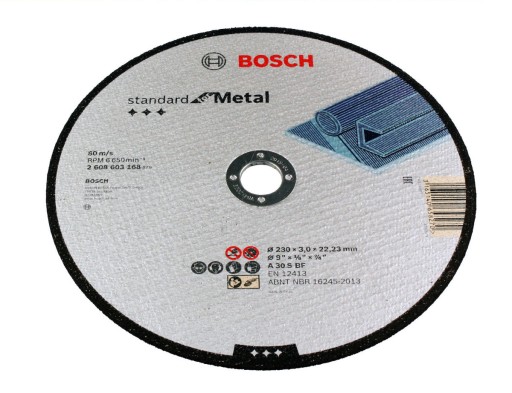 KORUNDOVÝ KOTOUČ BOSCH na rezanie ocele 230/3,0 mm