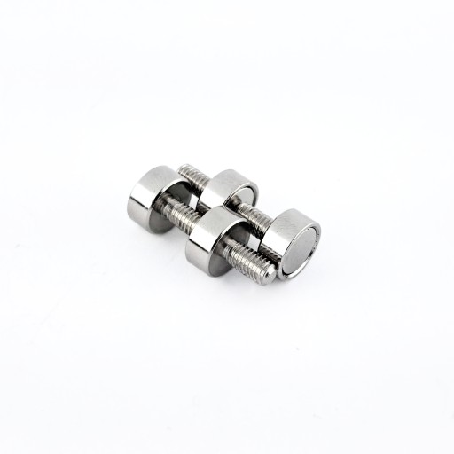 NEODYMOVÝ MAGNET 10 MM S VONKAJŠÍM ZÁVITOM M4 KAPACITA 3 KG - 4 KUSY
