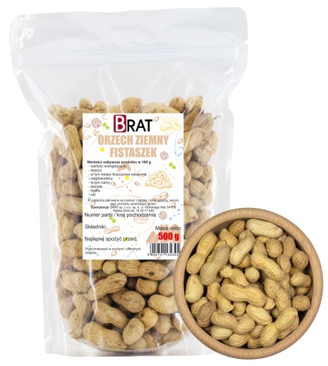 ORECHY Arašidy 500g Arašidy