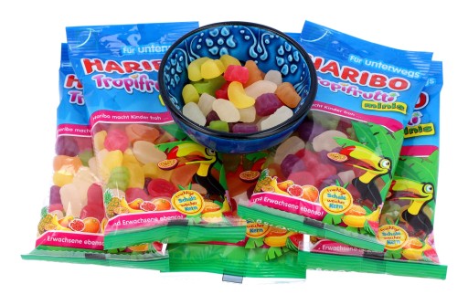 HARIBO MINI Tropické ovocné želé 75g DE