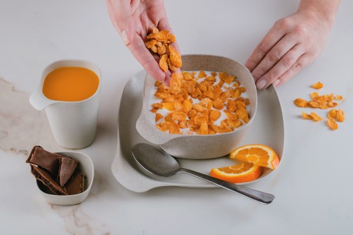 Miska Kuchynská misa 0,75L BIO plast Opätovne použiteľná na Snacks Béžová