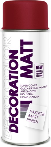 DECO MATNÝ SPREJ POLISH 400ML BORDOVÁ