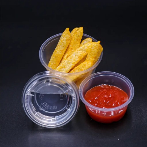 NÁDOBY + viečka NA OMÁČKU DIP DRESSING OMÁČKY 50ml TESNÉ viečko