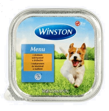 Winston mokré krmivo pre psov s hydinou a cestovinami 150gr