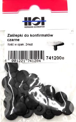 Zátky do komfirmatov, čierna 741200e