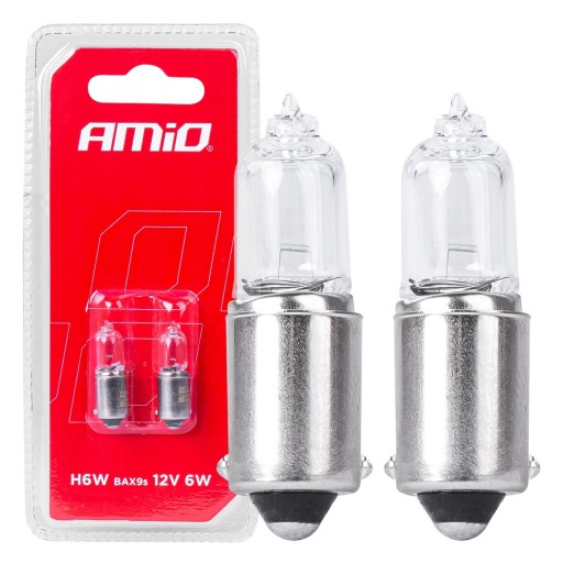 HALOGÉNOVÉ ŽIAROVKY H6W 6W BAX9S 12V BLISTER AMIO 2ks SCHVÁLENIE ECE R37