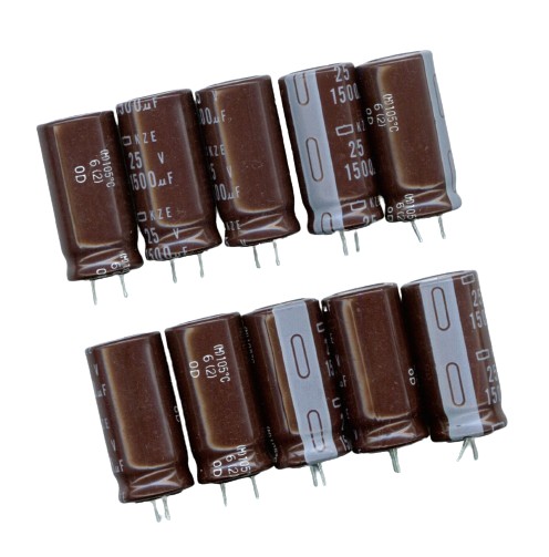 1500uF 25V 1500 µF 25V NIPPON (10 KS) ELEKTROLYTICKÝ KONDENZÁTOR