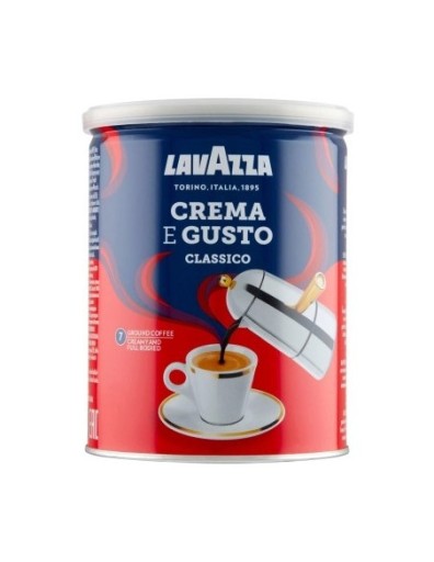 Lavazza Crema E Gusto - Mletá káva 250g - Plech