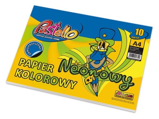FAREBNÝ NEÓNOVÝ SAMOADUSTOVACÍ PAPIER A4 10K PASTELLO