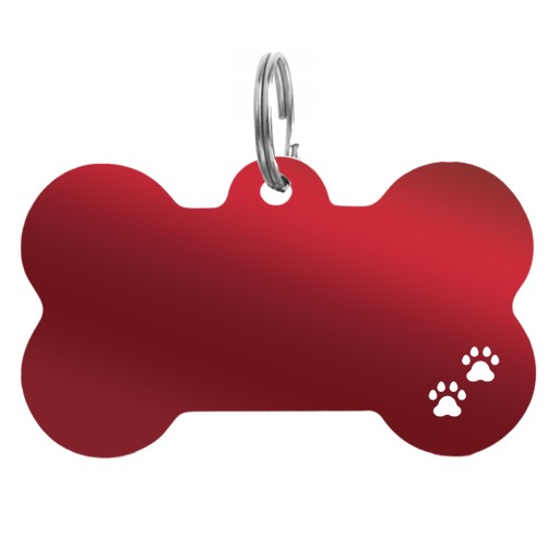 Veľká ADRESNÁ TAŠKA ID visačka prívesok psia kosť VYRAZOVANÉ MENO