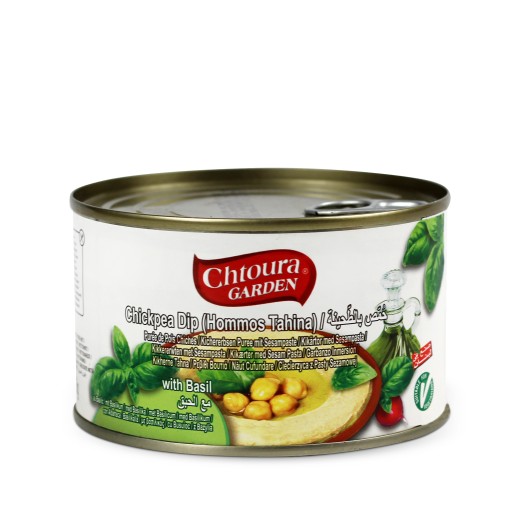 HUMMUS S BAZALKOU TAHINI 420g CHTOURA GARDEN LIBANON