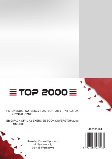 KRYŠTÁLOVÉ OBALY NA NOTEBOOK TOP2000 A5 10 KS!