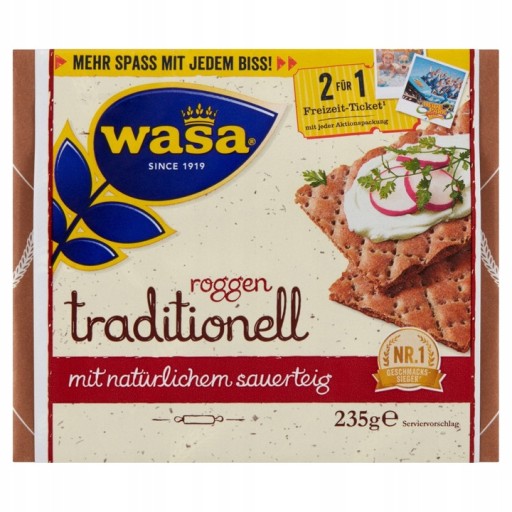WASA KYSNUTÝ RAŽNÝ CHLIEB 235G