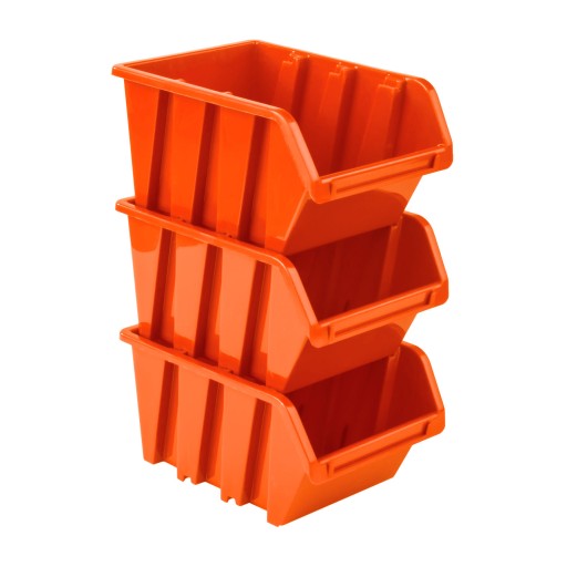 Úložný kontajner 10x Organizér NP4 ORANŽOVÝ