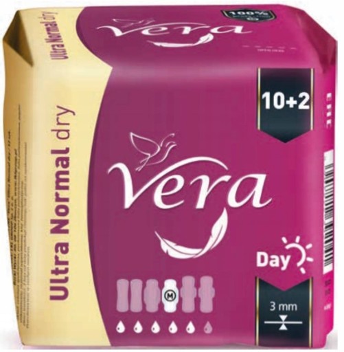 Ultra NORMAL Dry Day VERA hygienické vložky s krídelkami 10+2 ks.