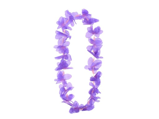 Havajský náhrdelník Butterflies purple Garland