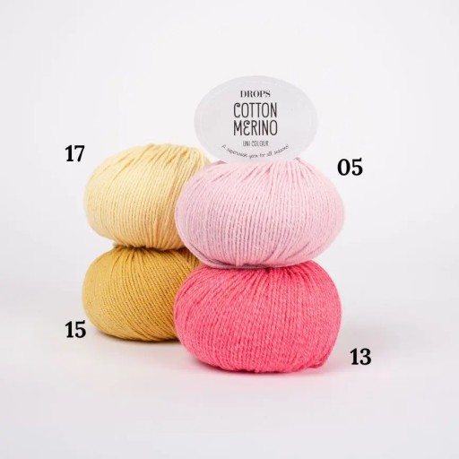 Bavlna + vlnená priadza - Bavlna Merino - DROPS 05
