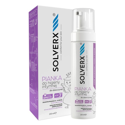 SOLVERX Pena na intímnu hygienu 200ml