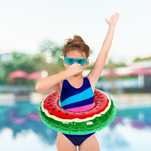 PLÁVACIE KOLESO PRE DETI NAFUKOVACÍ KRUH NA BAZÉNOVÝ VODNÝ MELÓN 60CM