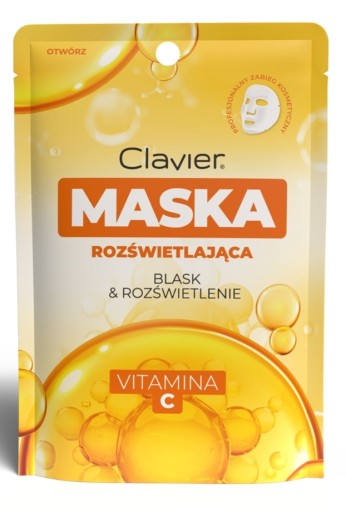 CLAVIER rozjasňujúca listová maska s vitamínom C