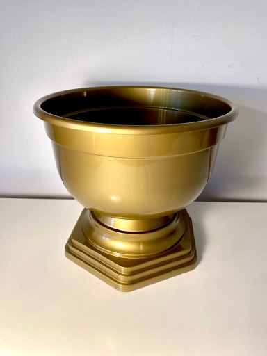 Obal na misu Kvetináč so zlatou nohou BOWL4 tomplastic na chryzantémy