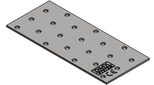PERFOROVANÝ PLACHT PLOCHÁ TYČ TESNENIE PLACHTA 80x200x2,0MM