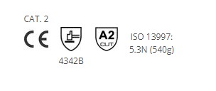 PRACOVNÉ RUKAVICE PROTIREZNÉ Krytech 579 6