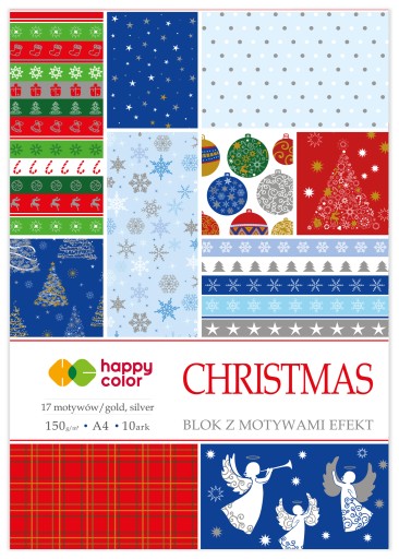 Blok s motívom VIANOCE, 10 listov, A4 Happy Color