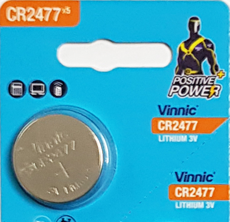 VINNIC CR2477 lítiová batéria BR2477 DL2477 ECR2477 3V blister 1 ks.