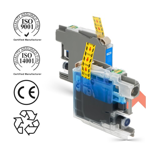 Atrament pre Brother DCP-J752 DW azúrová LC123C
