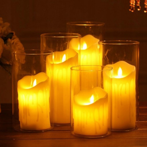 LED sviečka Lucerna Sviečka 15cm Pohyblivý plameň