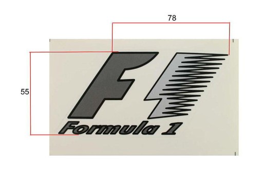 Samolepky obtisky FORMULA 1 STICKER