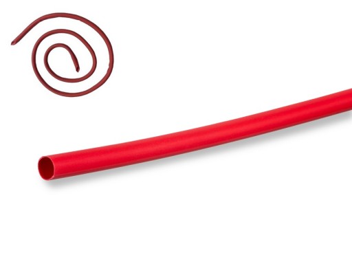 ZMRŠŤOVACIA TUBA 2 mm 1 m ČERVENÁ