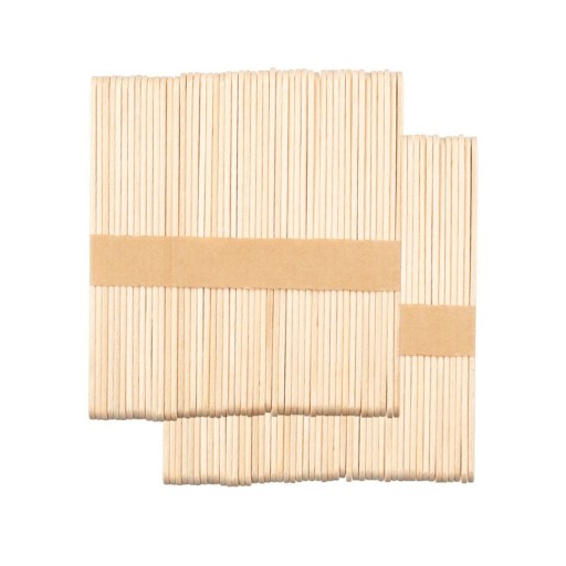 Stredná drevená špachtľa 114 x 10 x 2 mm - 100 kusov