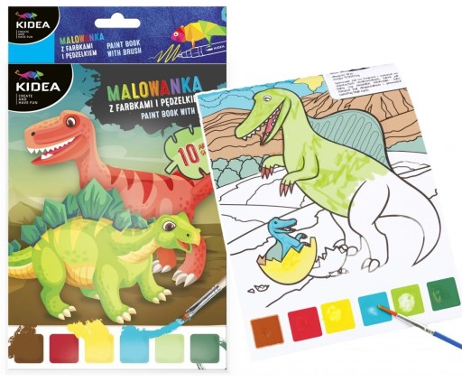 MALIARSKA S FARBAMI A ŠTETCOM, A5, DINOSAURY