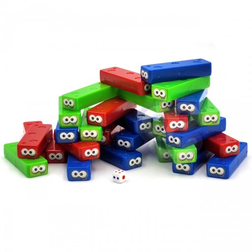 HRA WICKING TOWER WORMS ARKÁDOVÁ PUZZLE 3D ROVNOVÁHA