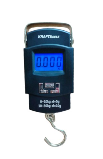 Váha na batožinu s háčikom Závesné LED batérie Kraft&Dele KD11413 max 50 KG