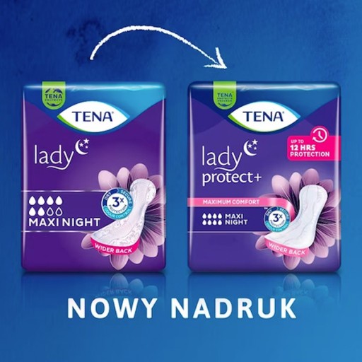 Tena Lady Maxi Night absorpčné vložky 6 ks.