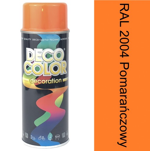 DECO COLOR lak 400ml oranžový lesk RAL 2004