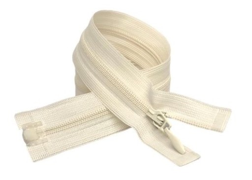 Krytý zips, svetlokrémová, 50 cm