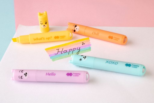 Happy Color mini pastelové zvýrazňovače 6 farieb