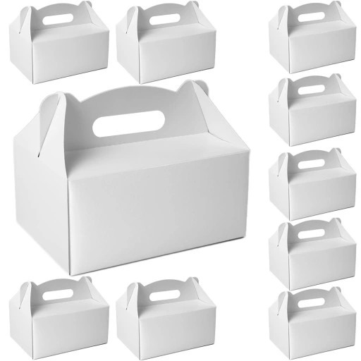 White Cake Box Communion Svadobné Ďakujeme za hostí 10 ks