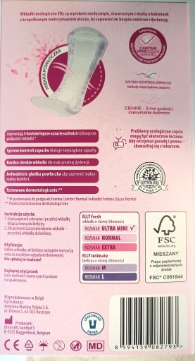 Elly ULTRA absorpčné vložky pre citlivý močový mechúr