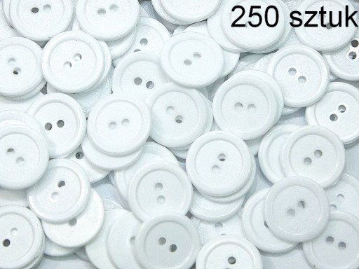 PLASTOVÉ GOMBÍKY 20 mm biele, balenie 250 ks.