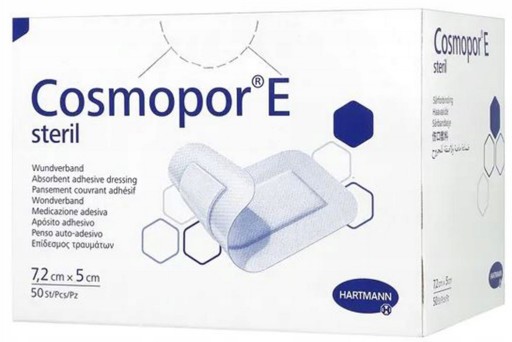 COSMOPOR E Sterilný obväz 7,2cm x 5cm 50 ks