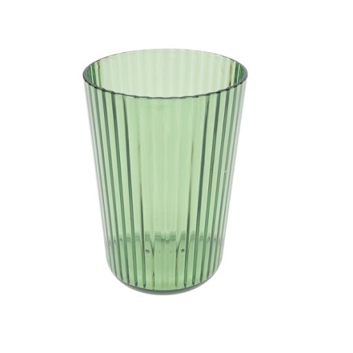 Rebrovaný plastový hrnček 300 ml Rebrovaný námornícka modrá