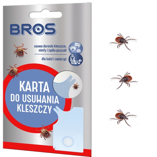 BROS KARTA NA ODSTRÁNENIE TICKU PRE ĽUDÍ A ZVIERATÁ