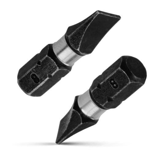 Nárazový bit SL8 Nárazové bity 25 mm | Nárazový bit pre skrutkovač 2 ks.