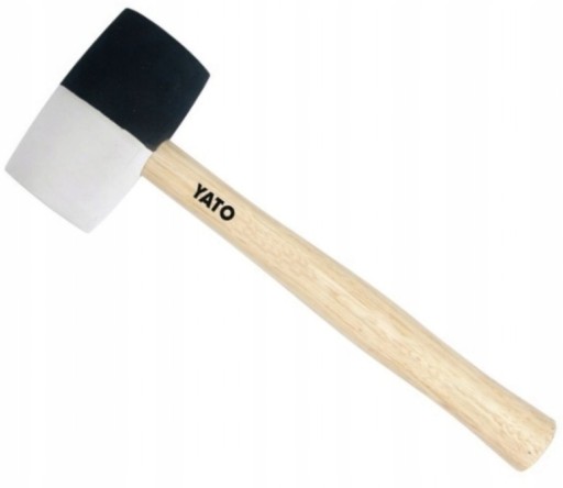YATO GUMOVÉ KLADIVO ČIERNO-BIELE DLAŽDIČSKÉ TESÁRSKE 580g 0,58KG YT-4603
